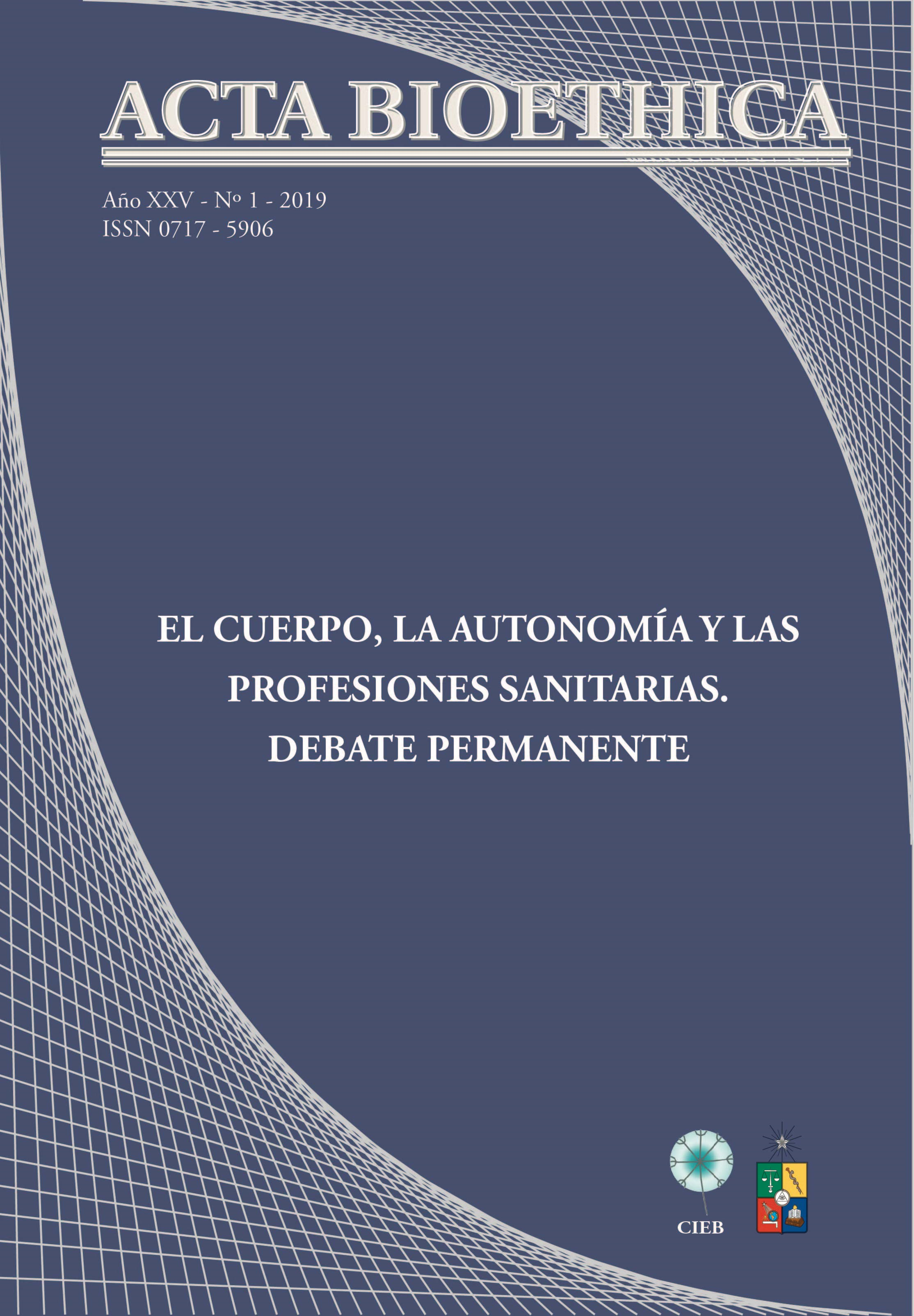 							Ver Vol. 25 Núm. 1 (2019): El cuerpo, la autonomía y las profesiones sanitarias. Debate permanente
						